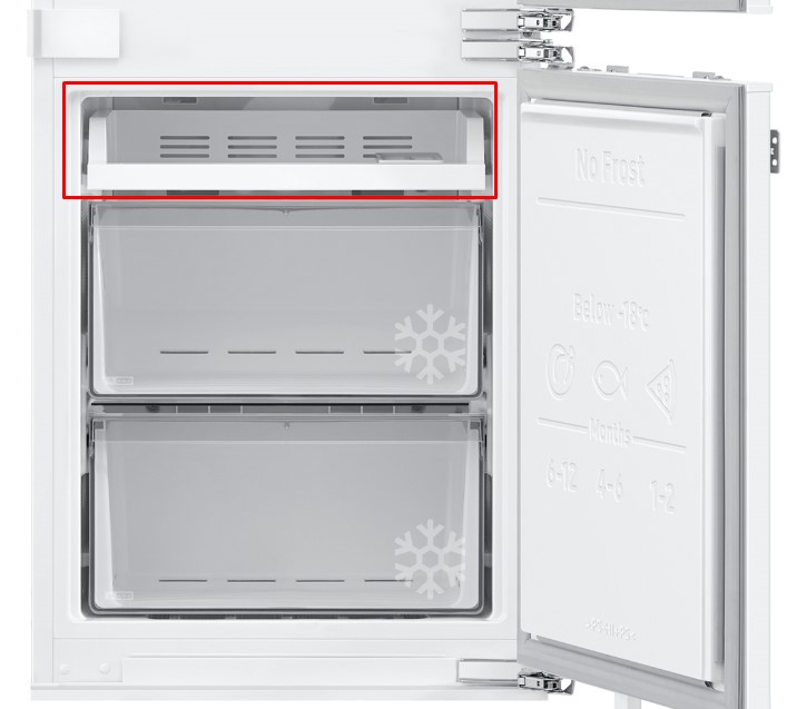 Полиця верхня DA97-17379C в морозилку холодильника Samsung BRB266050