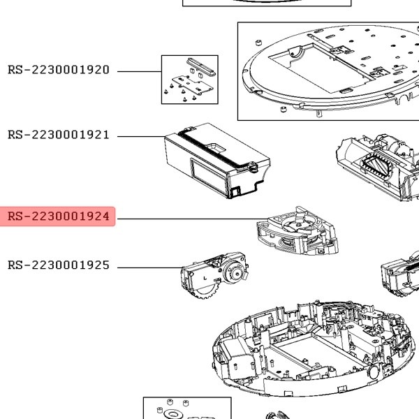Мотор щітки для робота пилососа Rowenta RS-2230001924