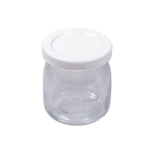 Баночка кругла для йогуртниці Gorenje (з кришкою, D=71mm H=79mm)