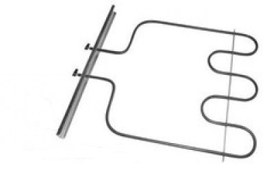 Нагрівальний елемент духовки нижній для плит 1000w Indesit Ariston C00016435