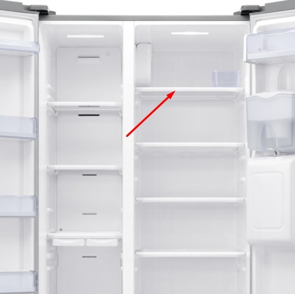 Полиця в холодильне відділення холодильника Samsung DA67-03366A (верхня)