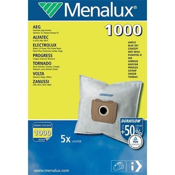 Комплект мешков из микроволокна 1000 и фильтр двигателя для пылесоса Electrolux 9001961326 (900196132)