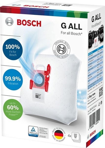 Набір мішків для пилососа Bosch, Siemens Type G ALL BBZ41FGALL 17000940