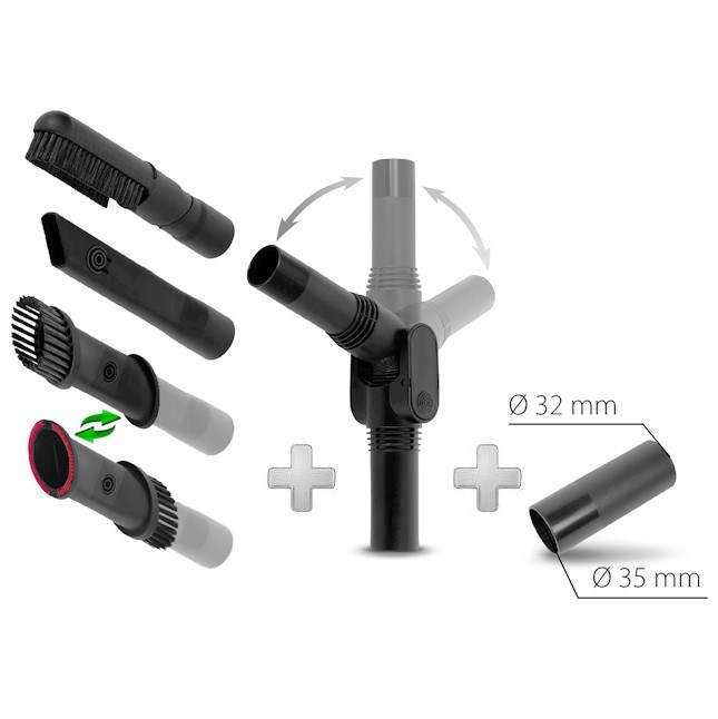 Комплект щіток і перехідників для пилососа Rowenta ZR903401 (RS-2230000361) original1