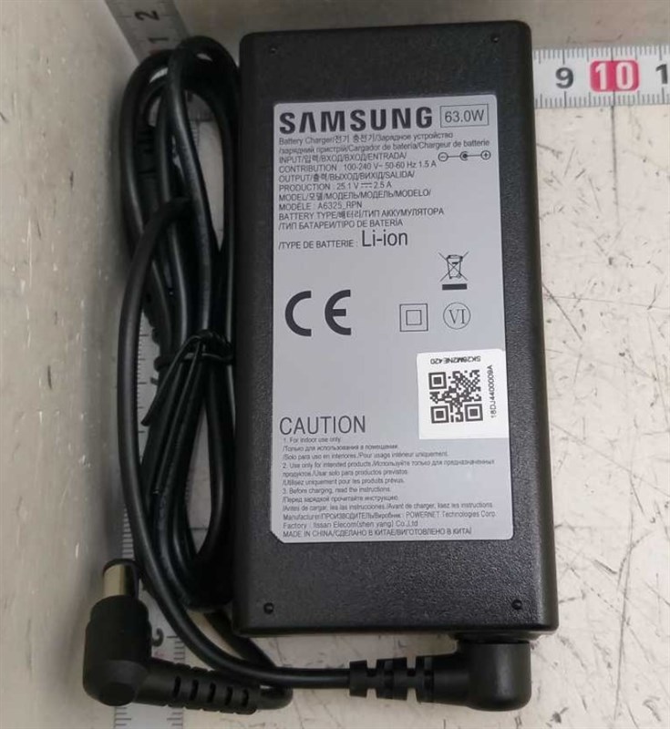 Зарядний пристрій A6325 для робота пилососа Samsung DJ44-00009A