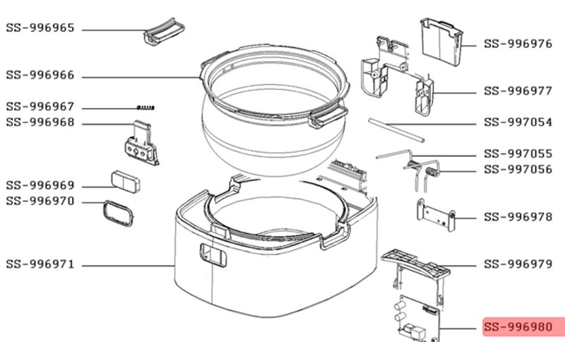 Плата живлення мультиварки Tefal SS-996980