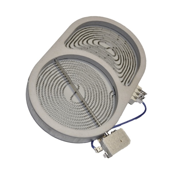 Конфорка в сборе 1800/1000W D140 мм для плиты Whirlpool 481231018896